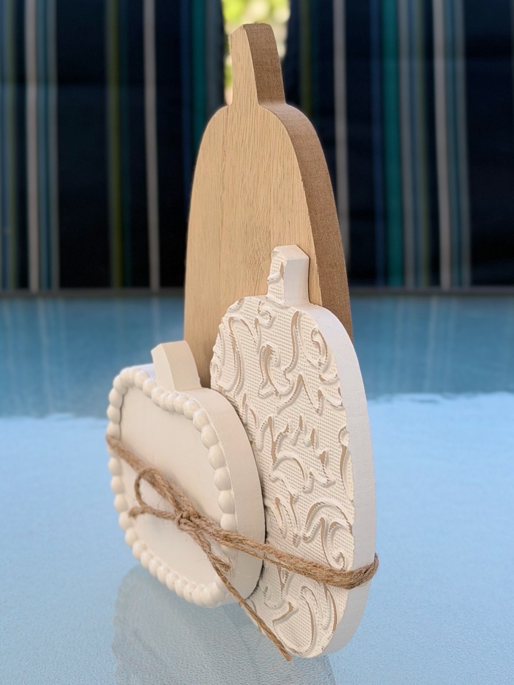 Hobby Lobby Pumpkin Trio Wooden Table Decoration - Picture 4 of 7